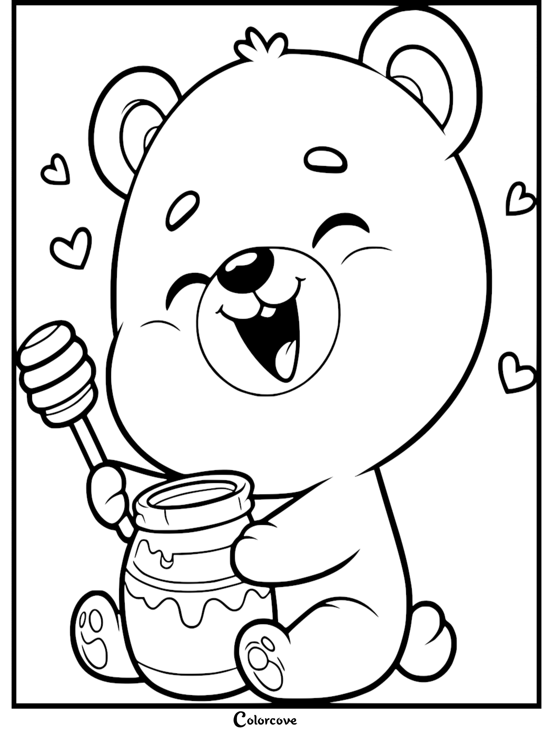 a cartoon girl hugging a teddy bear