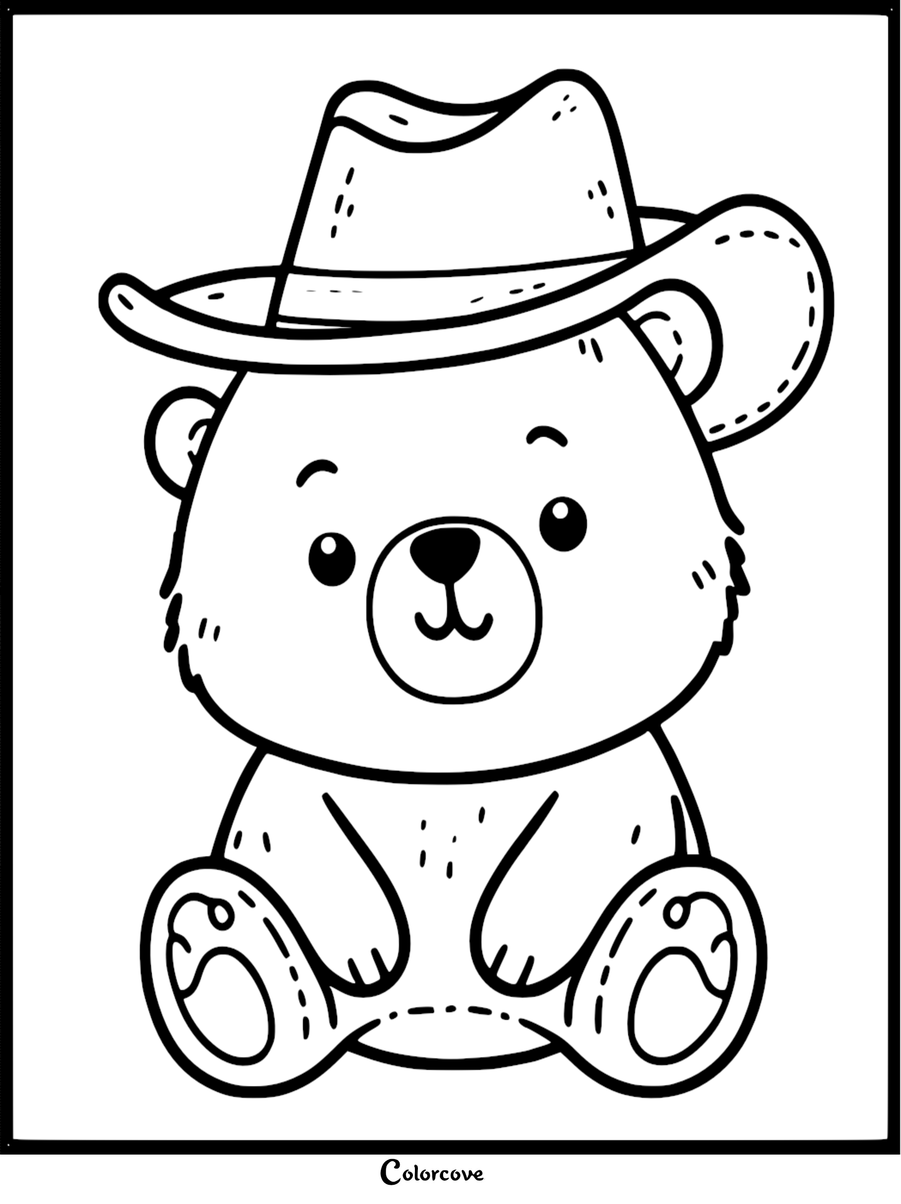 a bear holding a tree