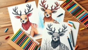 24 Free Cute Deer Coloring Pages