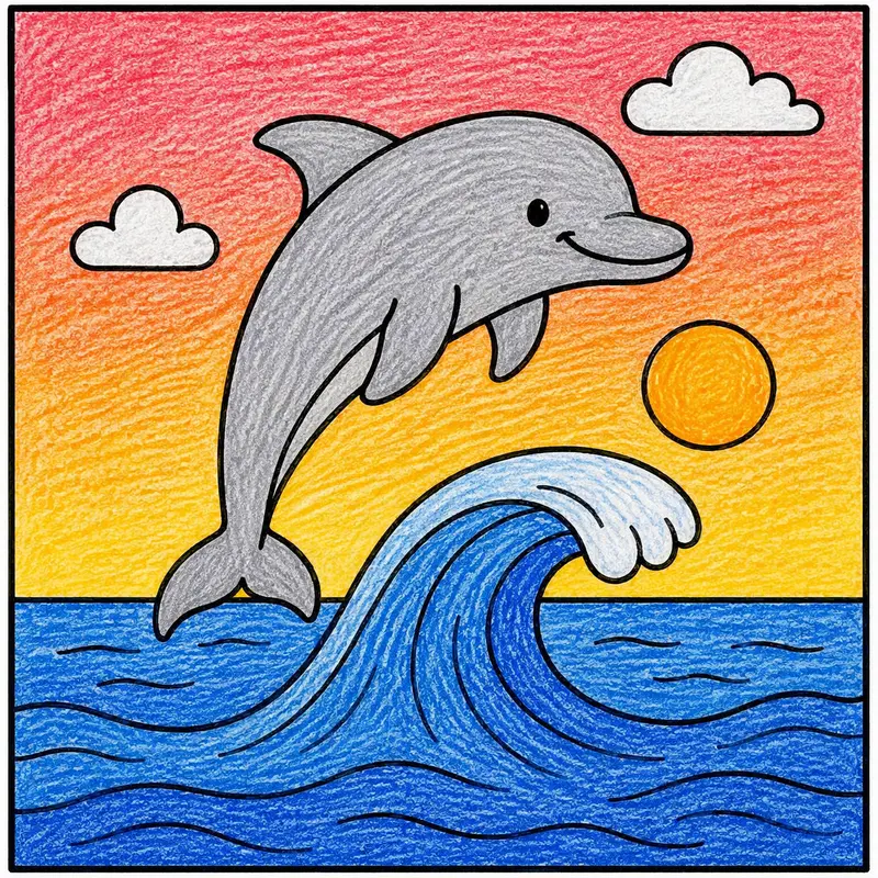 52 Cute Dolphin Coloring Pages: Ocean Magic for Kids