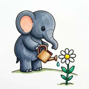 60 Cute Elephant Coloring Pages: Free Printable Fun for Kids