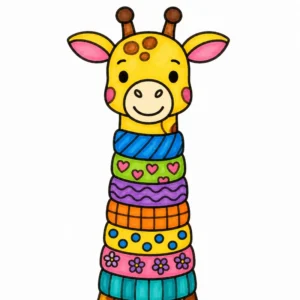 43 Cute Giraffe Coloring Pages: Free Printable Fun for Kids