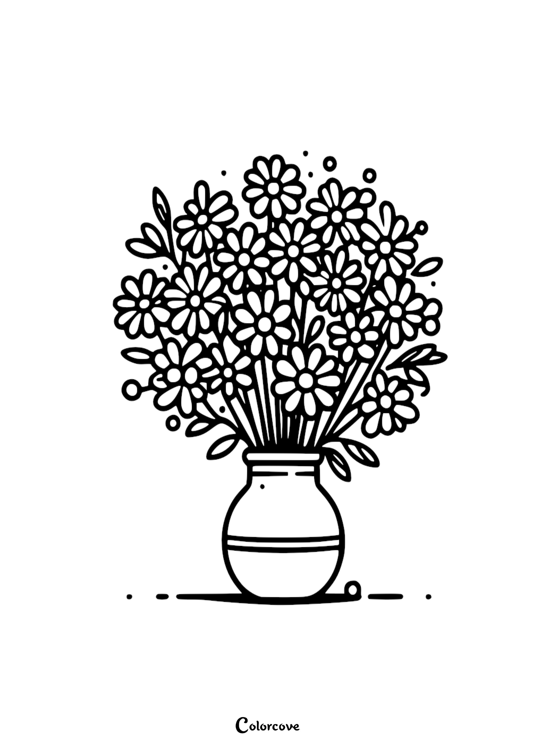 24 Free Daisy Coloring Pages