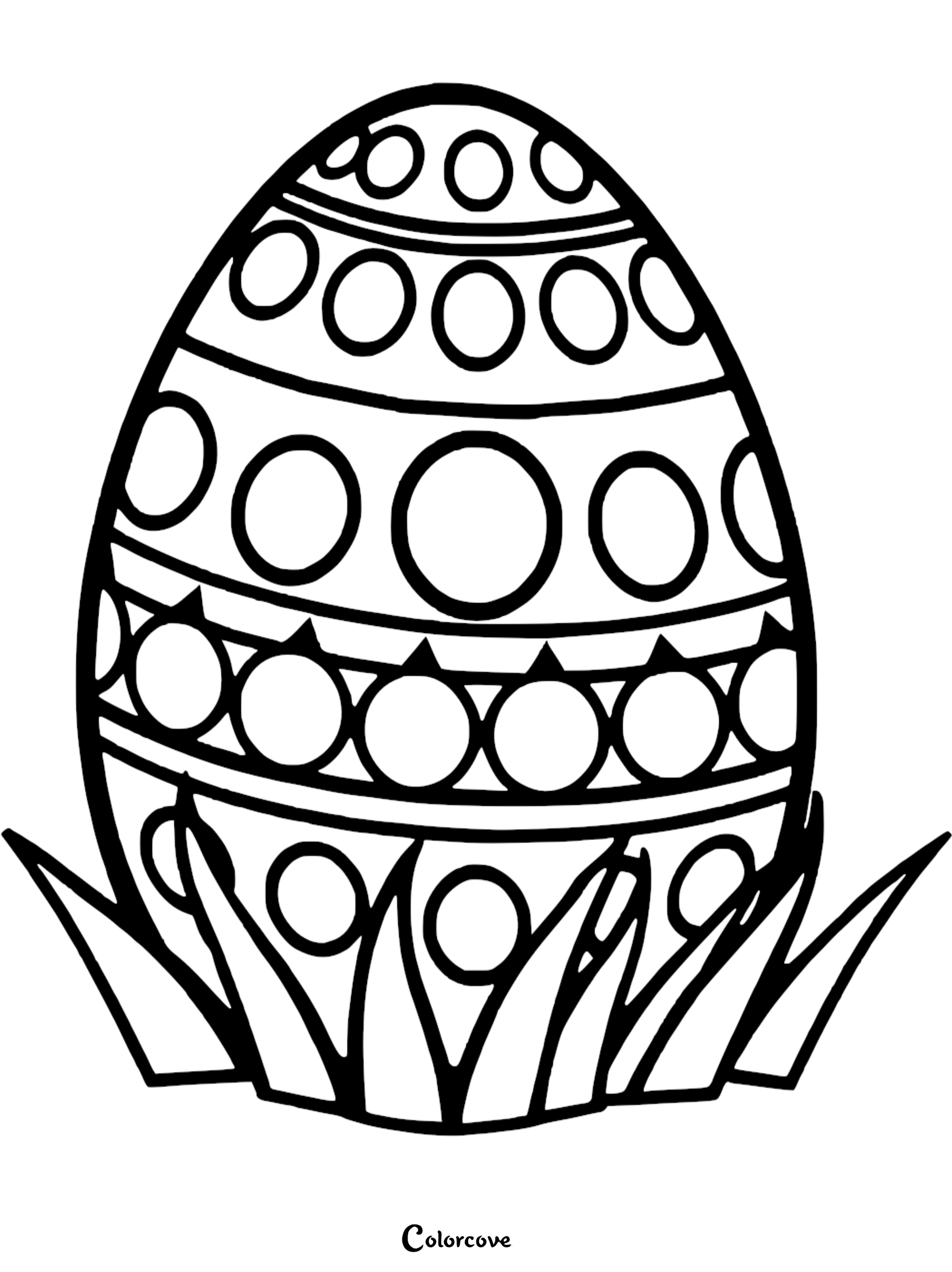 35 Fun Easter Egg Coloring Pages