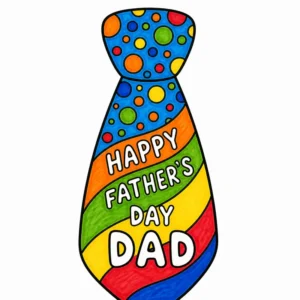29 Father’s Day Coloring Pages: Heartfelt DIY Card Designs