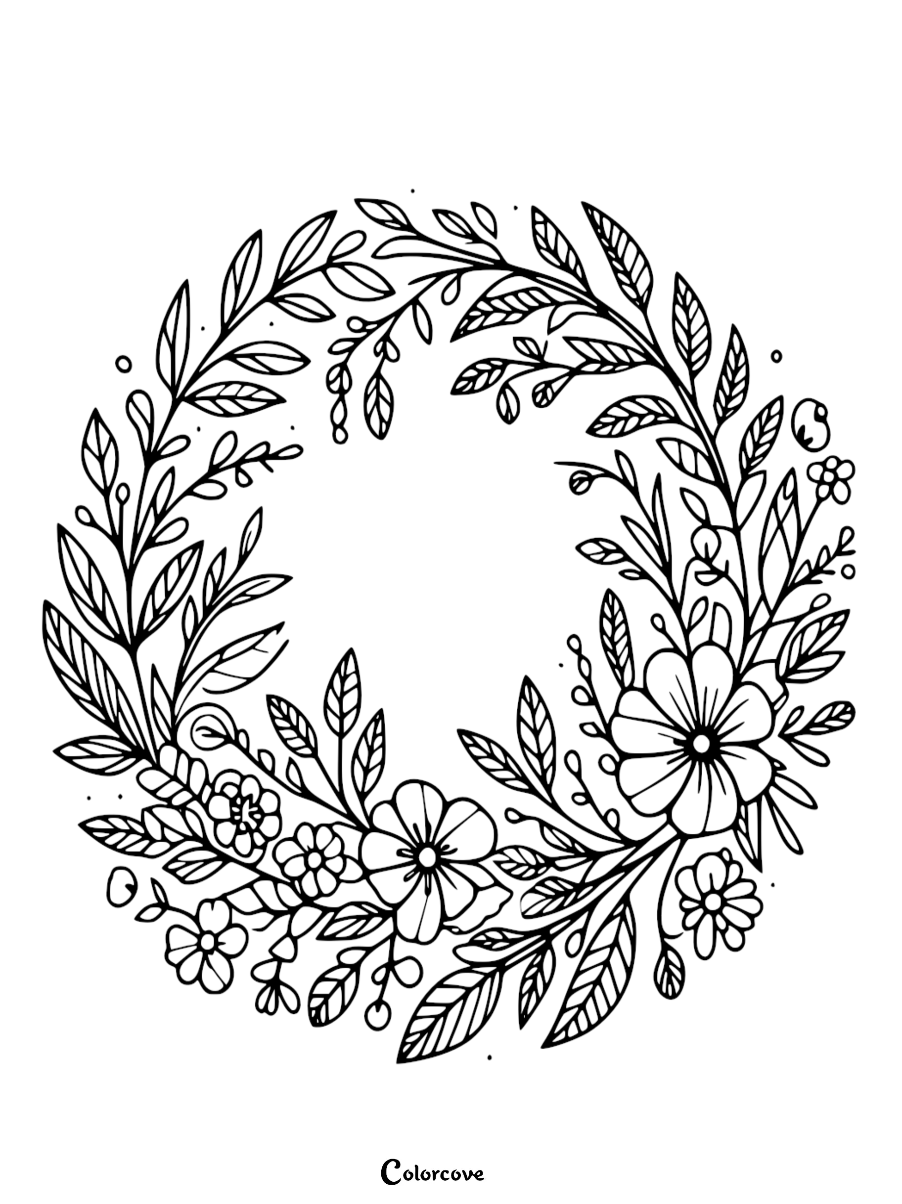 30 Free Floral Coloring Pages