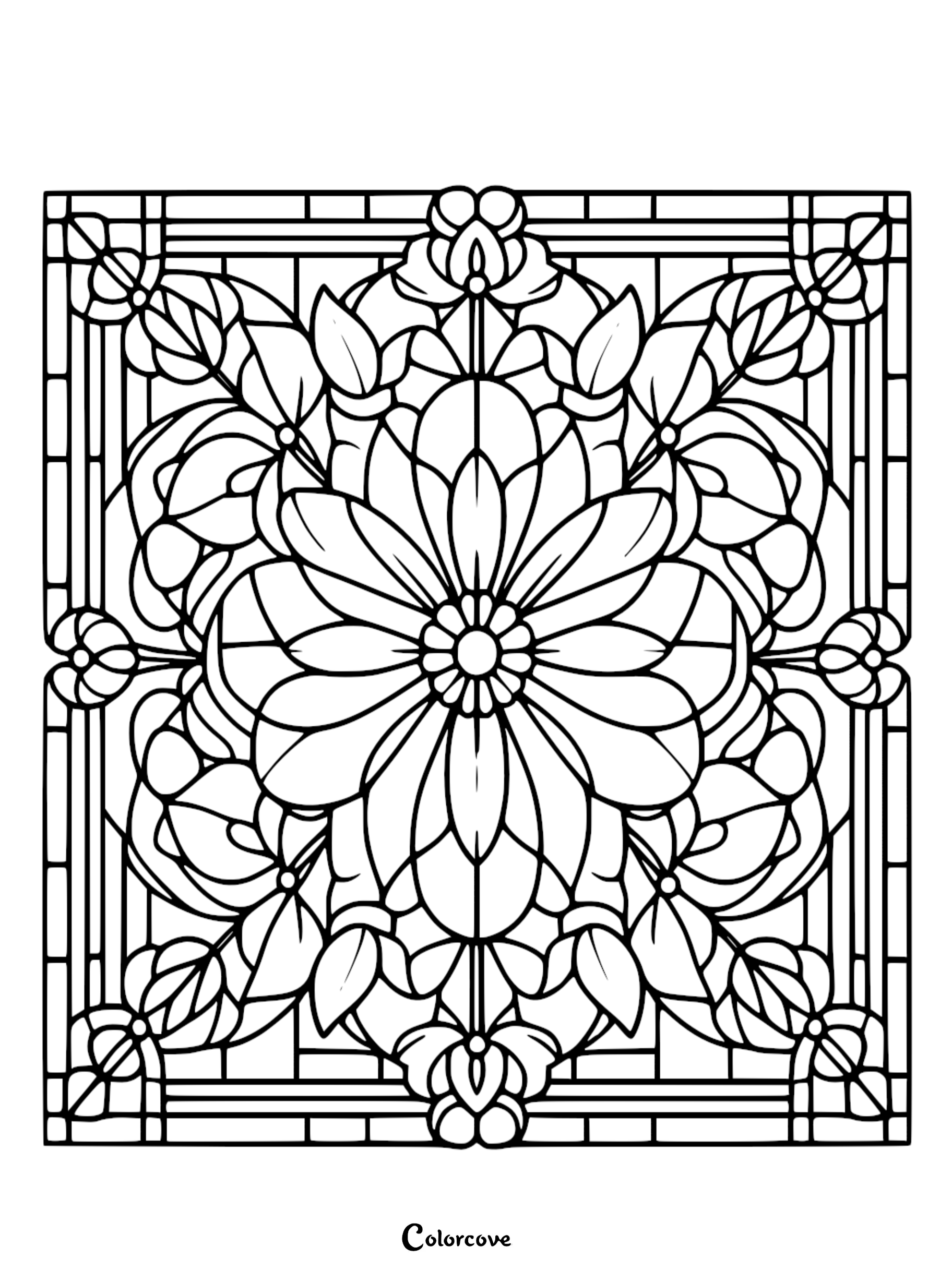 a black and white drawing of a flower