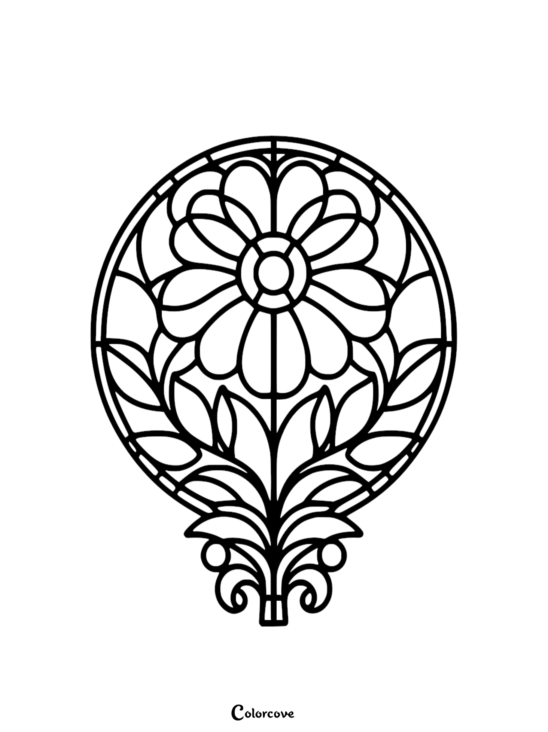 a black and white circular design