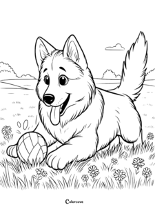 22 Free German Shepherd Coloring Pages