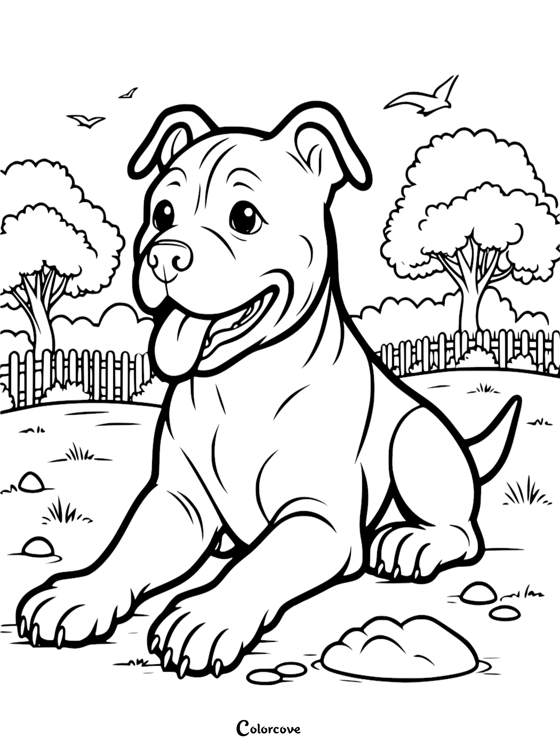 a black and white drawing of a dog