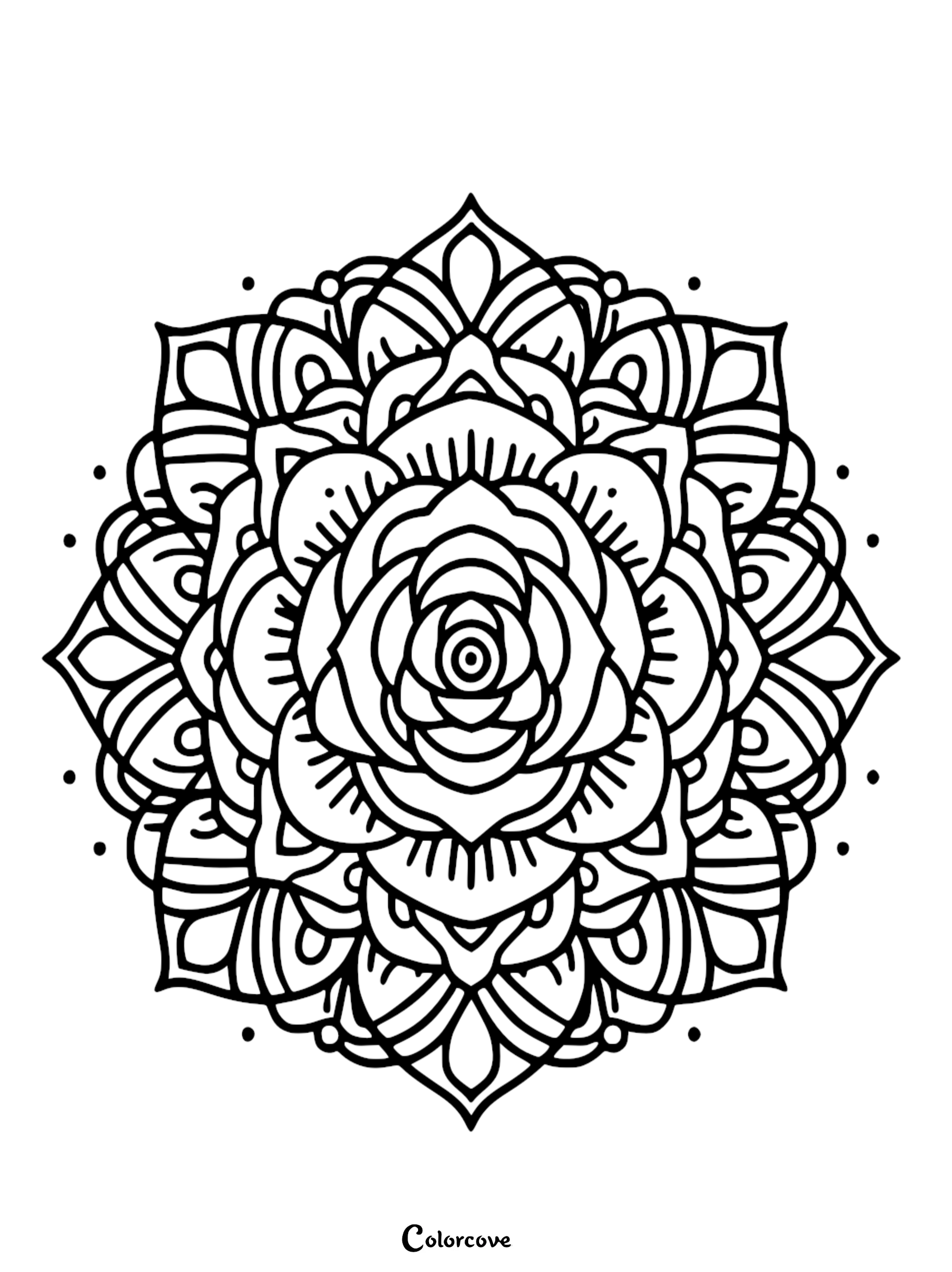 a black and white circular pattern