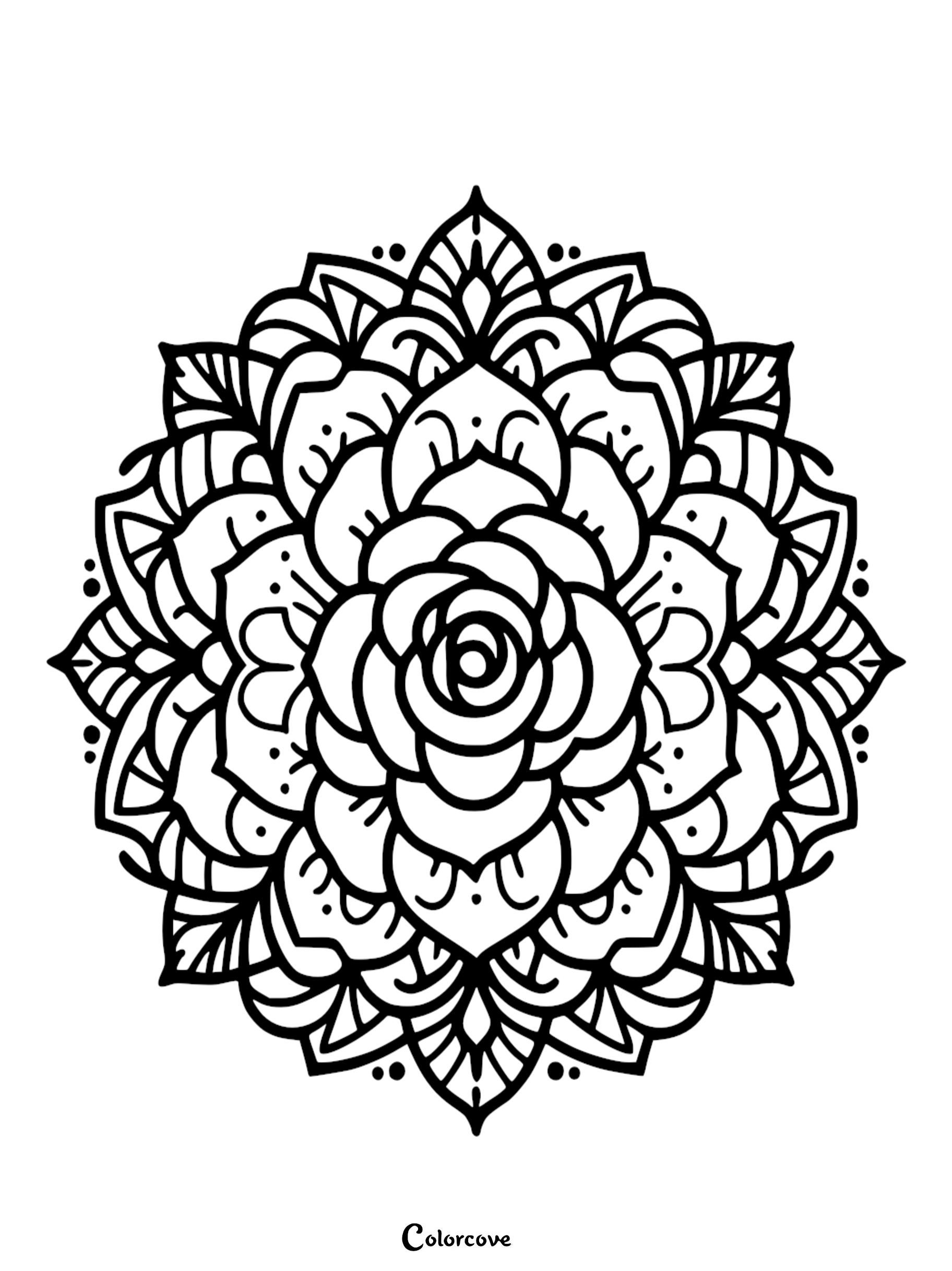 a black and white circular pattern