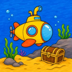 52 Submarine Coloring Pages: Epic Deep-Sea Quests