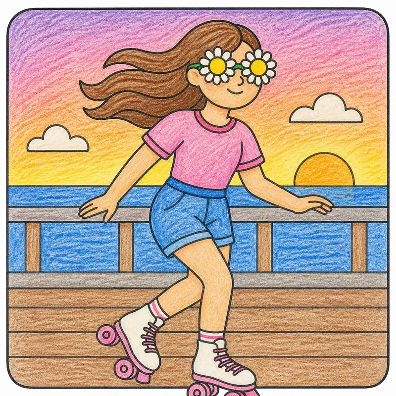 62 Summer Coloring Pages: Sun-Drenched Aesthetic Designs