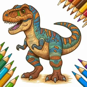 28 Awesome T-rex Coloring Pages: Unleash Epic Dino Roars